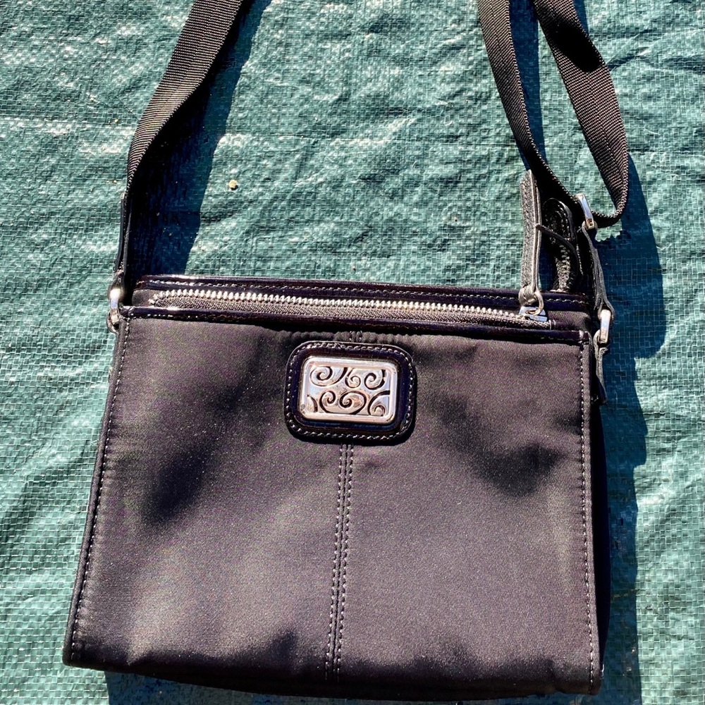 Black Satin Brighton Purse w/ built in Wallet
